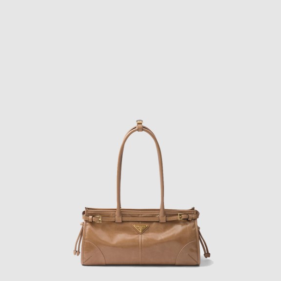 미디엄 가죽 핸드백 1BA426