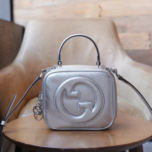 블론디 탑 핸들백 [실버]