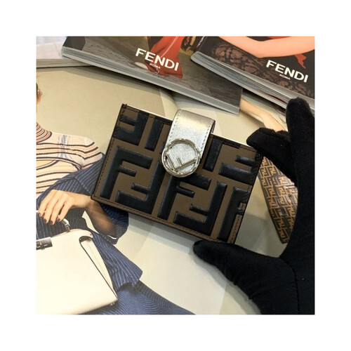 레더 거싯 카드 홀더 [실버]