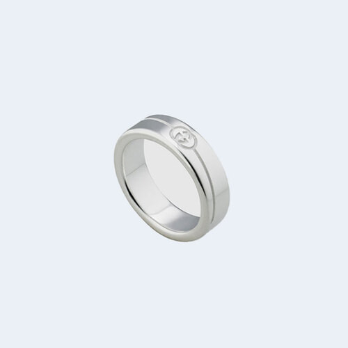 다이애그널 인터로킹 G 반지 6mm