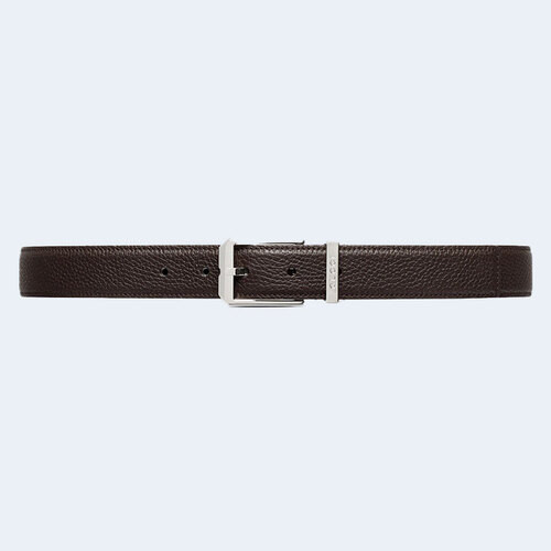 직사각형 버클 벨트 브라운 30mm