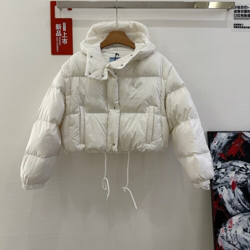 리나일론 크롭 컨버터블 패딩